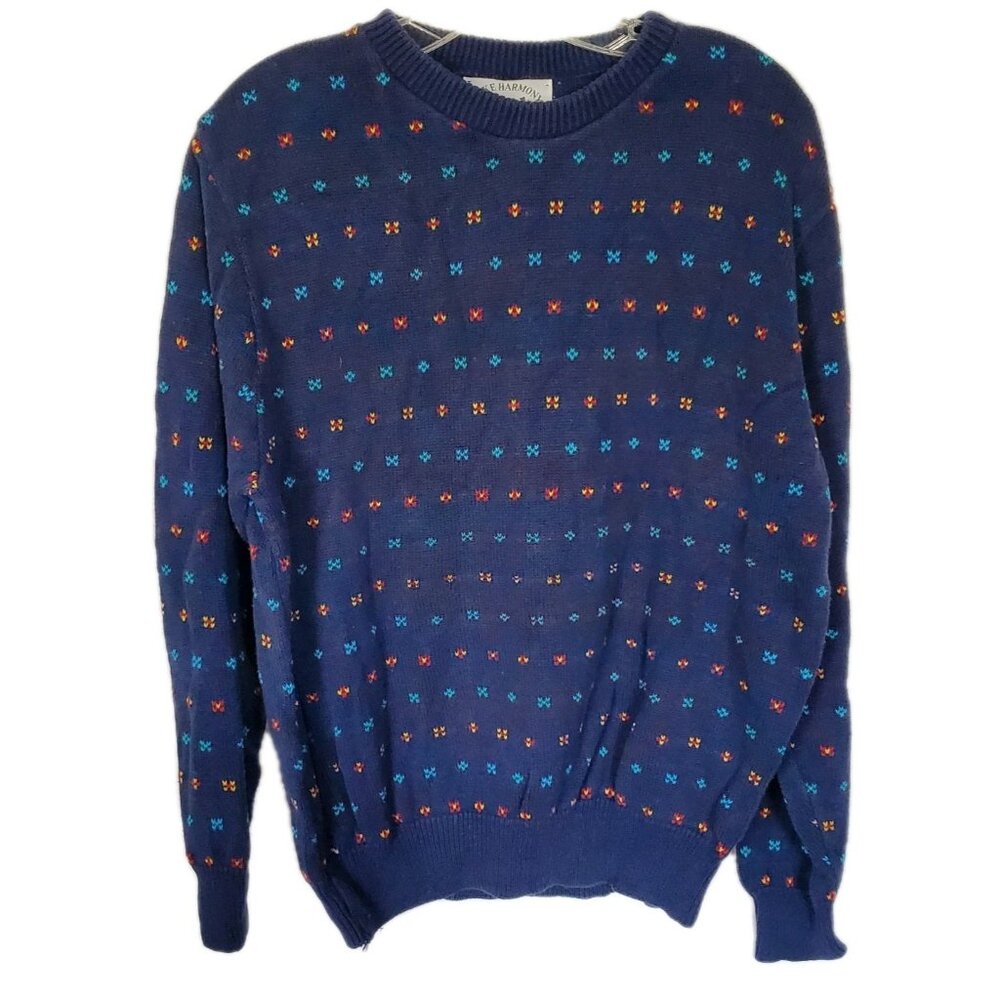 Vintage 1980s 1990s Lake Harmony Grandpa Sweater Size Large